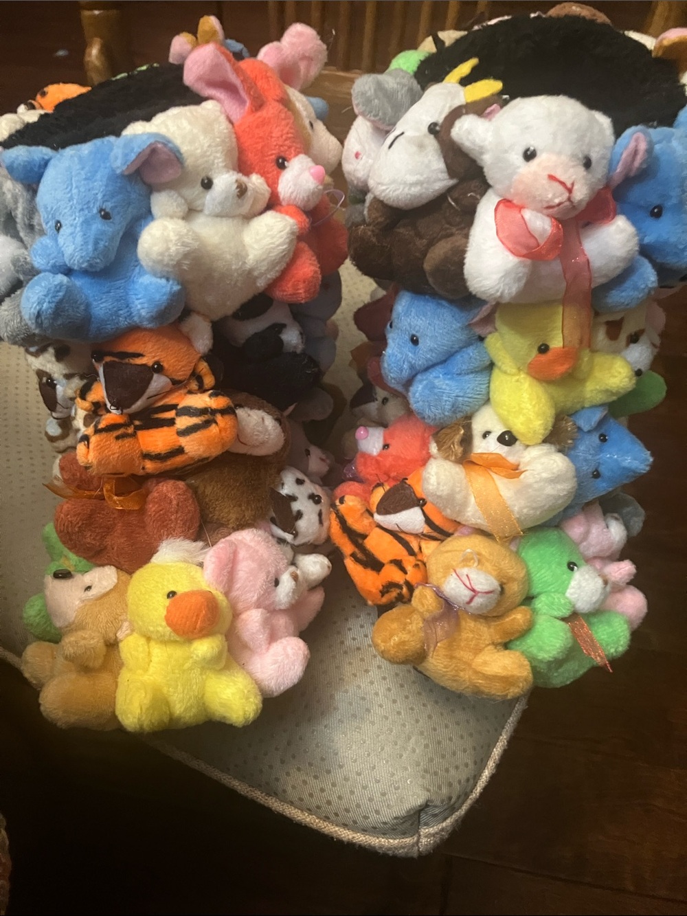Kids Plush Animal Slippers kids size 1  - Multicolor Soft Pairs tik tok famous